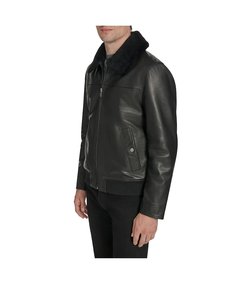 Andrew Marc Black Label Men's Hedland Leather Jacket