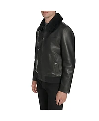 Andrew Marc Black Label Men's Hedland Leather Jacket