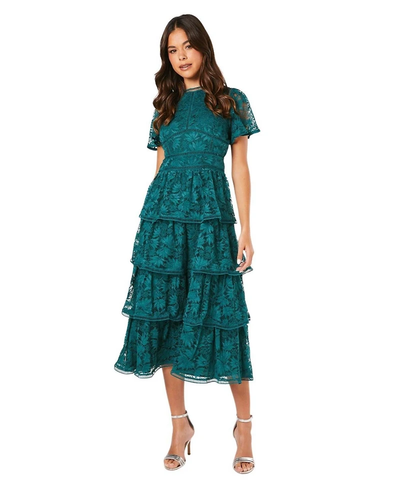 Coast Women's Tiered Lace Dress