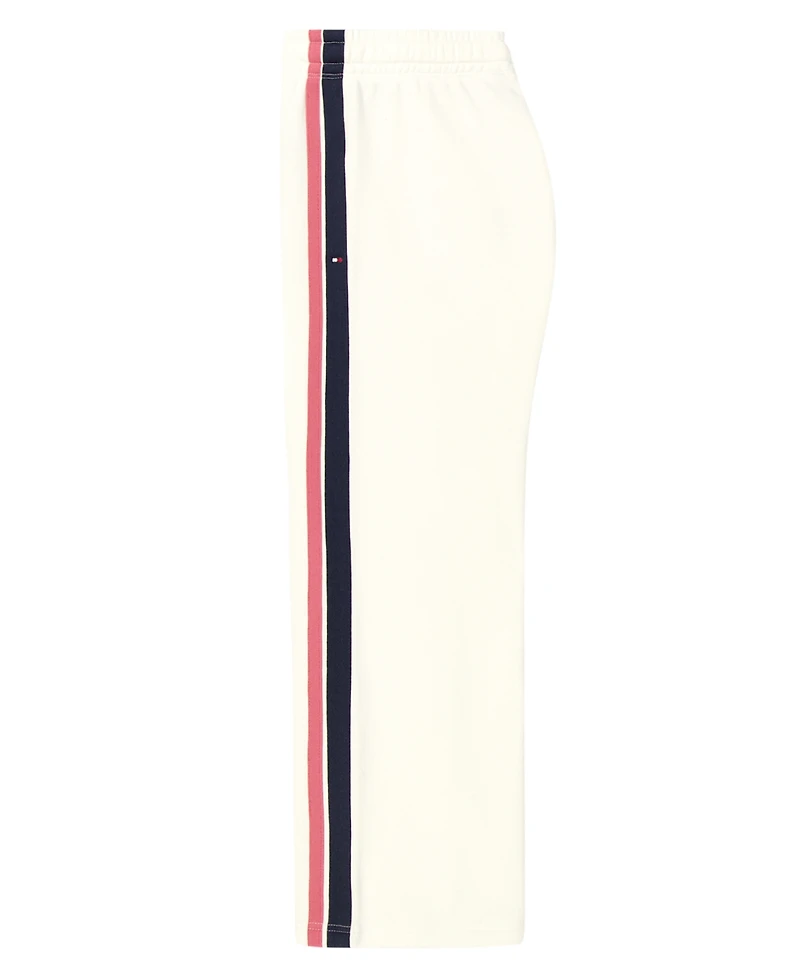 Tommy Hilfiger Girls 7-16 Fleece Wide Leg Side Stripes Pants