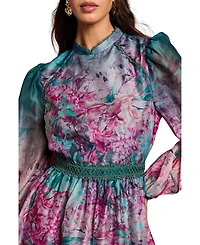 Coast Women's Organza Mini Dress With Floral Print