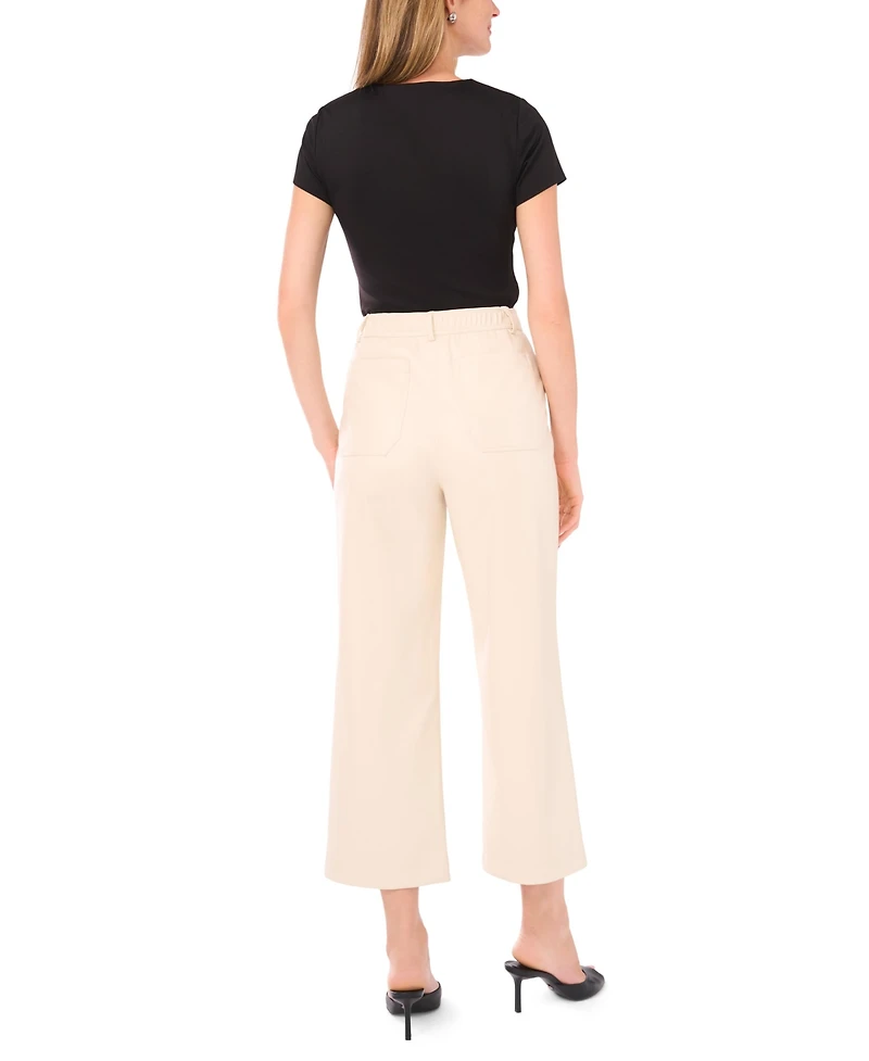 Vince Camuto Women's Cropped Front Pocket Mid Rise Pants