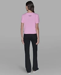 Karl Lagerfeld Paris Women's Short-Sleeve Pocket T-Shirt