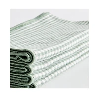 Napa Home & Garden 18" Vibrant Green Plaid Cotton Dinner Napkins Set of 4 for Dining & Table Decor