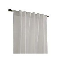 Commonwealth Lindsey Back Tab Curtain Panel - 52"x84", White