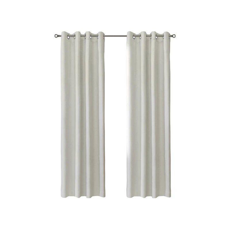 Habitat Ashcroft Light Filtering Exclusive Weave Grommet Curtain Panel 52" x 84" Linen
