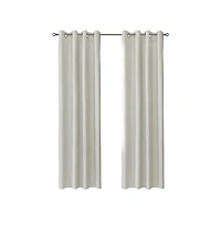 Habitat Ashcroft Light Filtering Exclusive Weave Grommet Curtain Panel 52" x 84" Linen