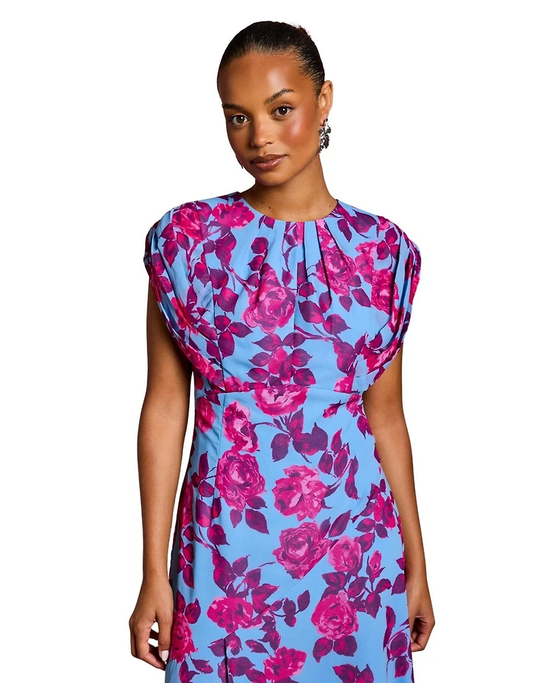 Coast Women's Short Sleeve Chiffon Midi Dress