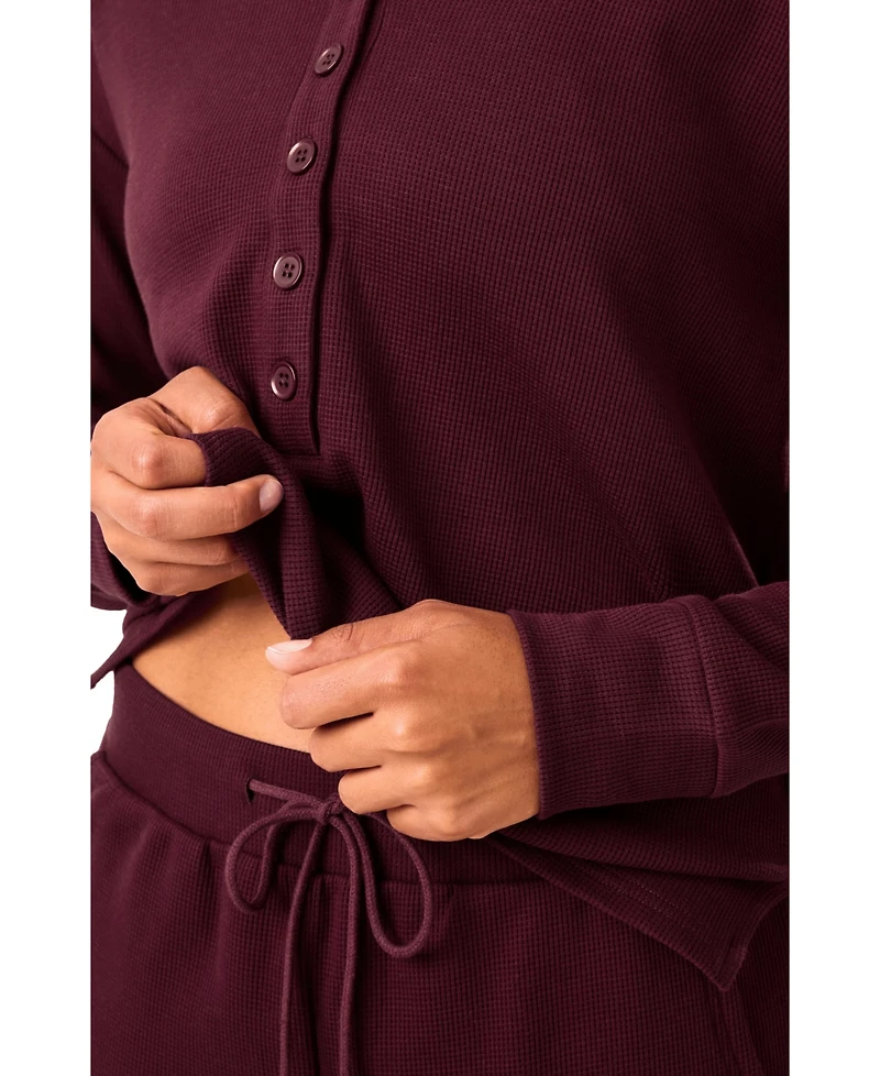 Kindred Bravely Maternity Waffle Nursing Lounge Set