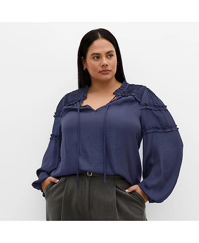 City Chic Women's Drama Queen Shirt