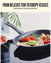 Alva Energy 13.4" Oval Nonstick Ceramic Fish Frying Pan – Non-Toxic, Pfas-Free, Whole Fish Ready