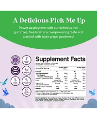 Nature's CraftSuper Iron Gummies (Kids), Grape Flavor, 60ct
