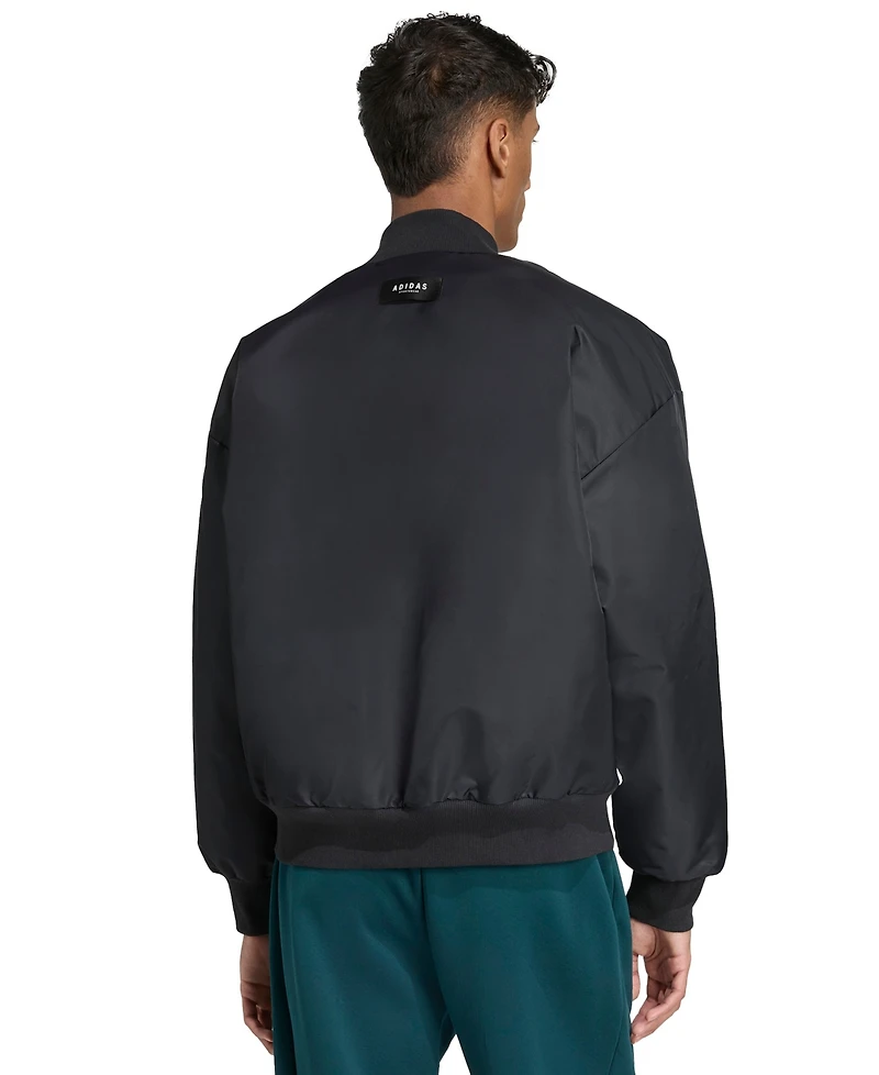 adidas Men's Stadium Long-Sleeve Bomber Jacket