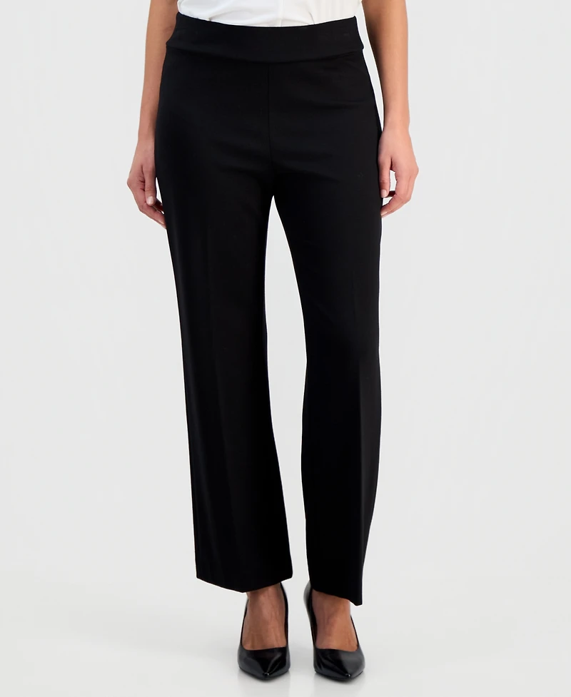 Jones New York Petite Serenity Pull-On Wide-Leg Knit Pants