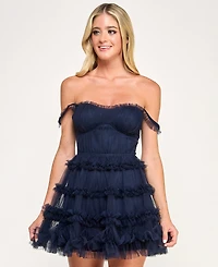 Seni & Cade Juniors' Strapless Mini Dress