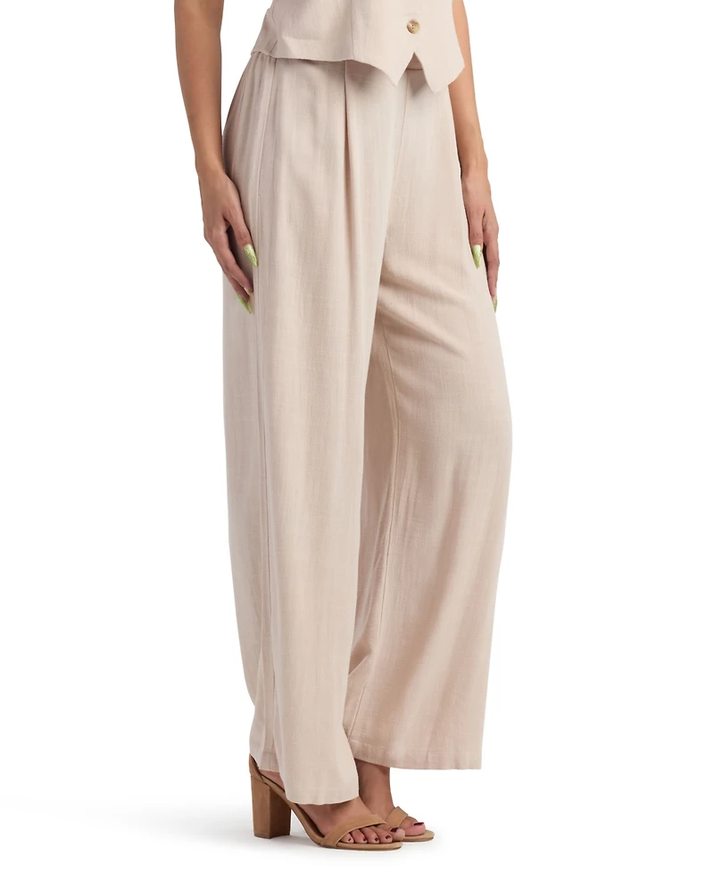 Bcx Juniors' Wide Leg Pleated Pants