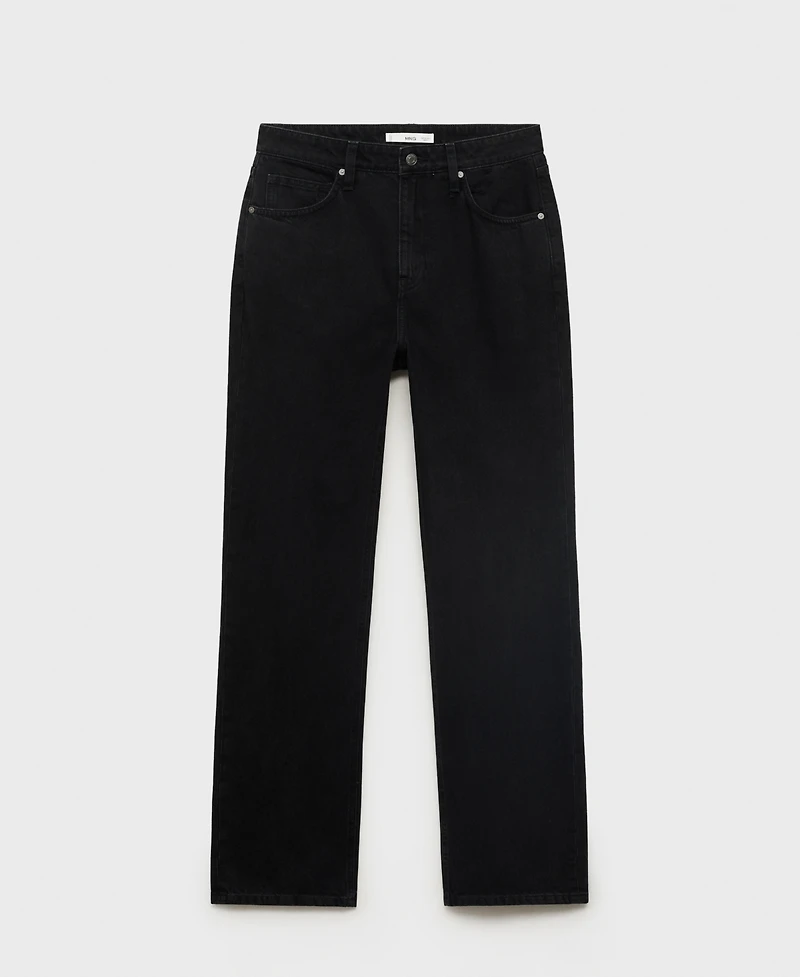 Mango Women's Matilda High-Rise Straight Jeans