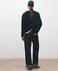 Mango Women's Knitted Wool Blend Sweater