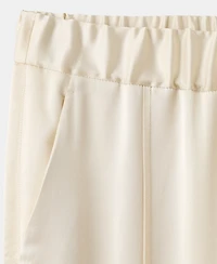 Mango Women's Side Slit Satin Pants