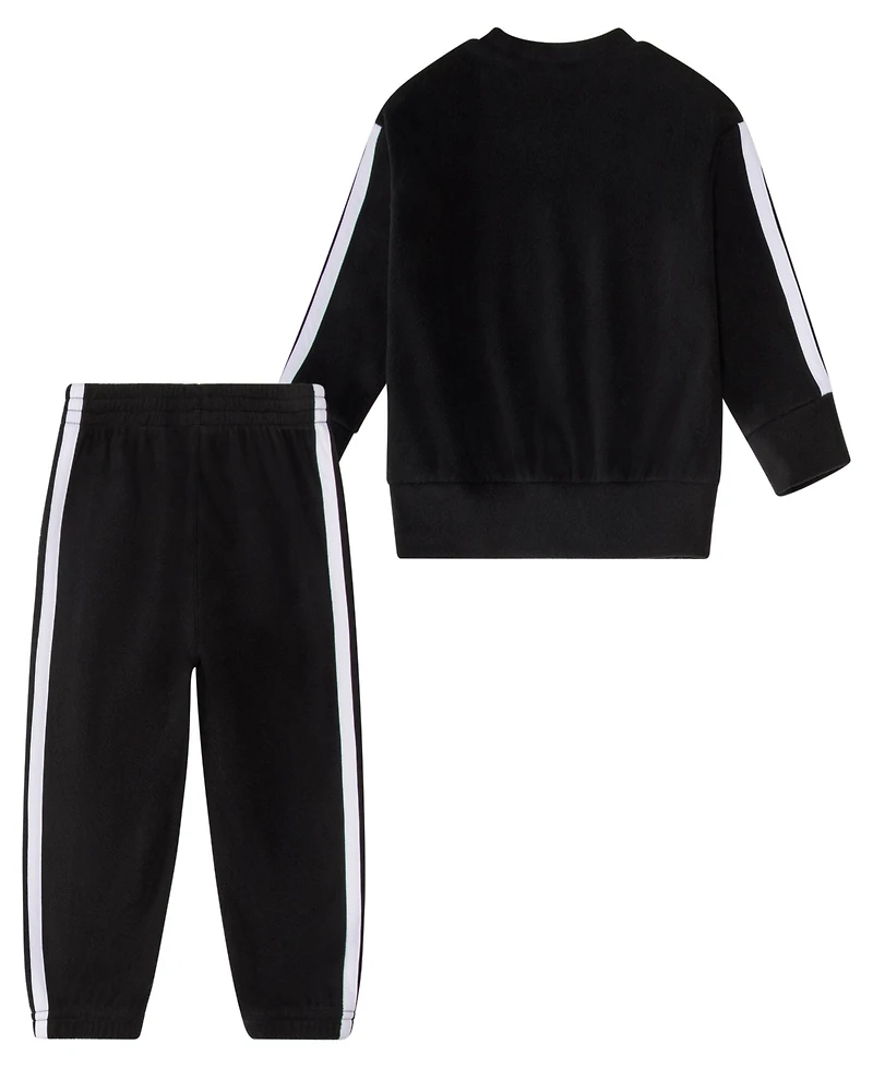 adidas Baby Boys 2-Piece Winterized Pull-On Sweatshirt and Joggers Set