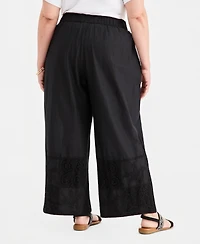 Style & Co Plus Size Patchwork Pull-On Pants