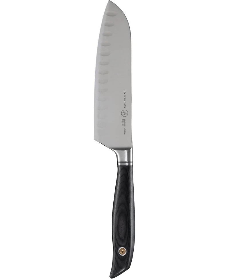 Messermeister Blacksmith Santoku Knife with Kullens / 6.5”