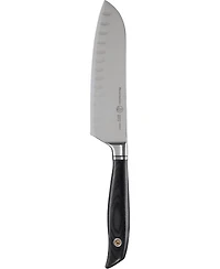 Messermeister Blacksmith Santoku Knife with Kullens / 6.5”