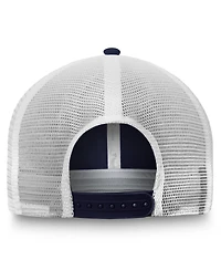 Fanatics Men's Blue/White New York Rangers Core Primary Logo Trucker Adjustable Hat