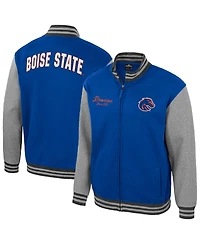 Colosseum Men's Royal Boise State Broncos Ambi-Turner Full-Zip Varsity Jacket
