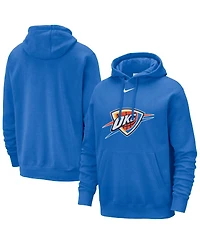 Nike Men's Blue Oklahoma City Thunder Essential Logo Club Pullover Hoodie