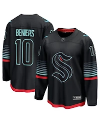 Fanatics Men's Matty Beniers Black Seattle Kraken Alternate Breakaway Player Jersey