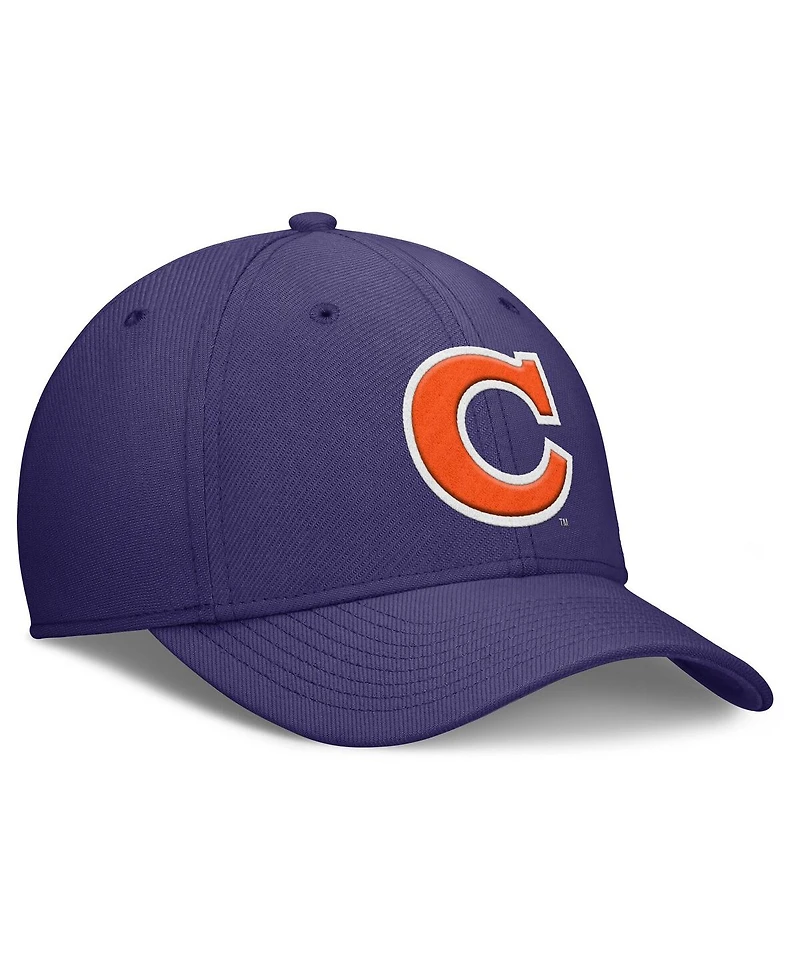 Nike Men's Purple Clemson Tigers Rise Academic Dri-fit Flex Hat