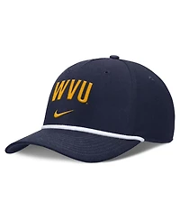 Nike Men's Navy West Virginia Mountaineers Rise Campus Adjustable Hat