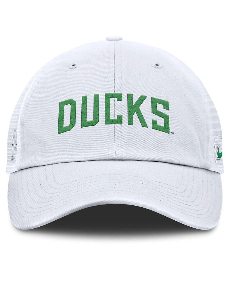 Nike Men's White Oregon Ducks Club Campus Trucker Adjustable Hat
