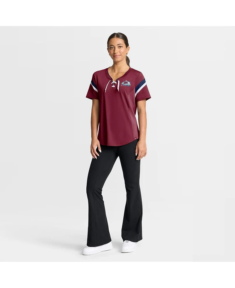 Fanatics Women's Burgundy Colorado Avalanche Offside Athena T-Shirt