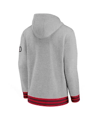 Nike Men's Heather Gray Ohio State Buckeyes Legacy Retro Pullover Hoodie