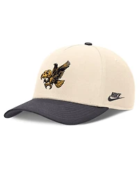 Nike Men's Natural/Anthracite Iowa Hawkeyes Academic Rise Dri-fit Adjustable Hat
