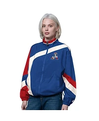 Starter Women's Royal/Red New England Patriots Vintage 1st Quarter Full-Zip Windbreaker