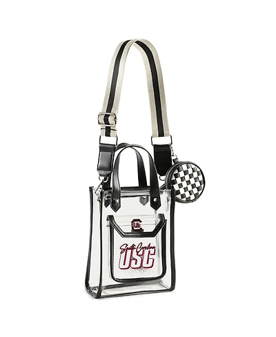 Wear by Erin Andrews South Carolina Gamecocks Clear Stadium Coin Pouch with Crossbody Purse