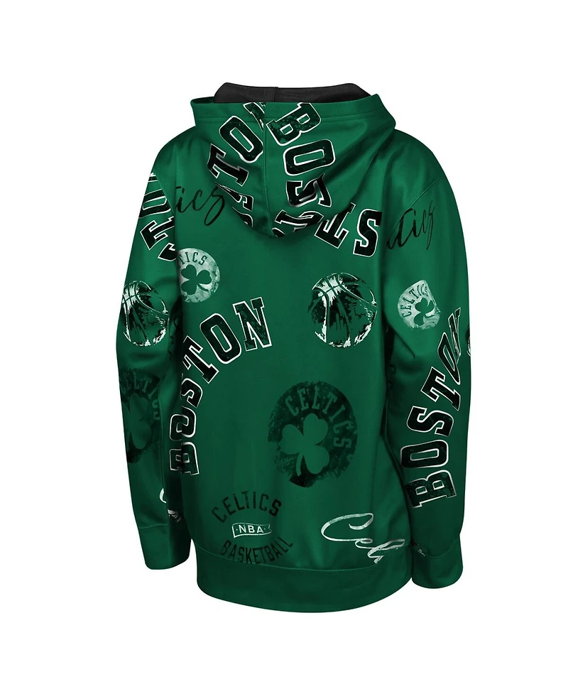 Outerstuff Big Boys and Girls Green Boston Celtics Moving Violation Hoodie