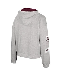 Colosseum Women's Gray Texas A&M Aggies Alfie Full-Zip Hoodie Jacket