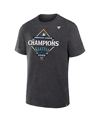 Fanatics Men's Heather Charcoal Seattle Mariners 2025 American League Champions Locker Room T-Shirt