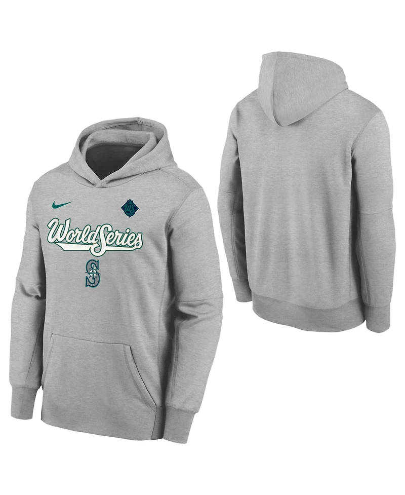 Nike Big Boys and Girls Navy Seattle Mariners 2025 World Series Authentic Collection Therma Hoodie