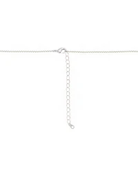 Disney Peanuts Cubic Zirconia Snoopy Heart Initial Cluster Charm Necklace