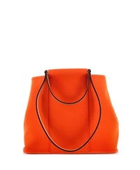 Pre-Owned Hermes 32 Cabag Handbag Toile and Leather