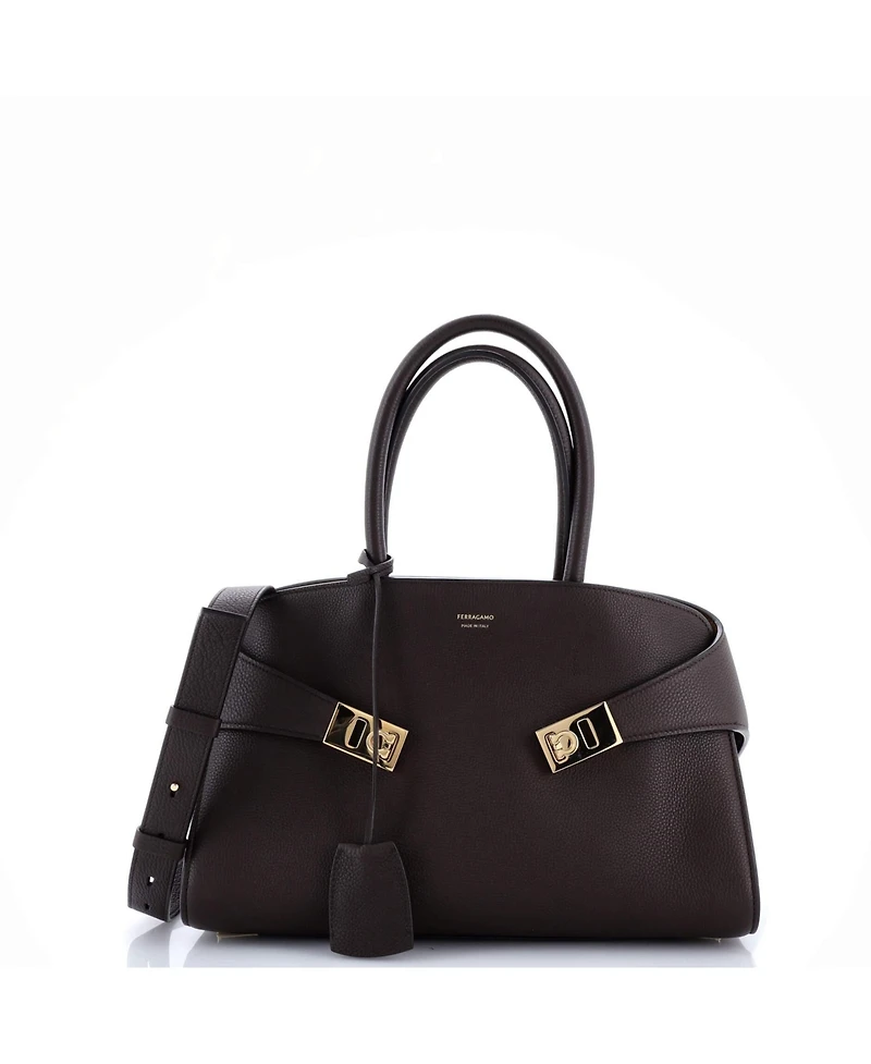 Pre-Owned Salvatore Ferragamo Small Hug Top Handle Bag Leather