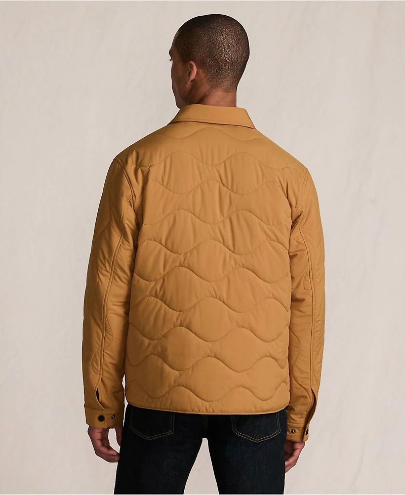 Lands' End Men's Quilted Insulated Shirt Jacket