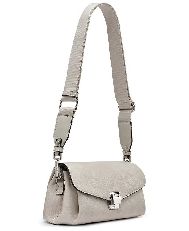 Macy's Kala Metal Lock Crossbody Bag