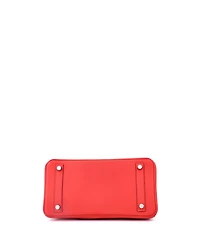 Pre-Owned HERMES Birkin 25 Handbag Red Swift with Palladium Hardware