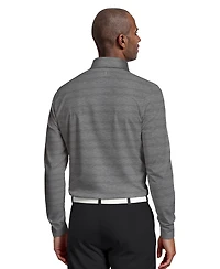 Pga Tour Men's Jaspe Print Long-Sleeve Golf Polo Shirt